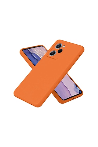 Poco X5 Pro 5g Nano İçi Kadife Silikon - Turuncu