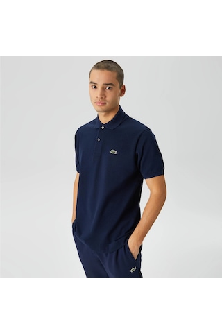 Lacoste Erkek Klasik Pike Kumaş Polo T-shirt Lacivert