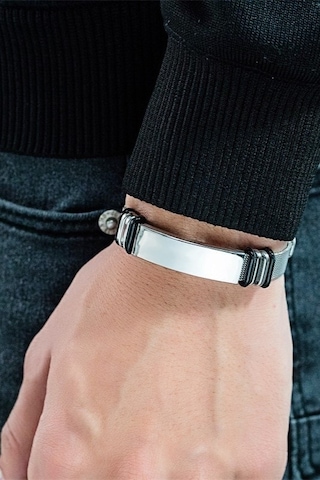 Kişiye Isimli Hasır Kemer Kordon Çelik Erkek Bileklik Scb13 Çelik