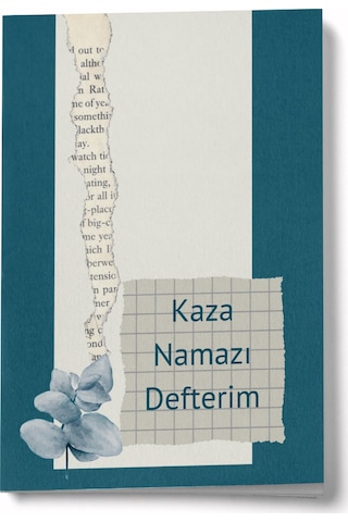 1 Yıllık Kaza Namazı Defterim - Mavi Çok Renkli
