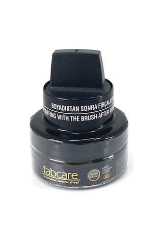 Fabcare Cam Kavanoz Krem Deri Ayakkabı Boyası - Koyu Kahverengi - Koyu Kahverengi
