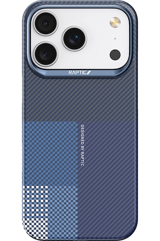 Apple Uyumlu iPhone 17 Pro Kılıf M-safe Şarj Özellikli Raptic Aramid Skin Transform Serisi Kapak Mavi