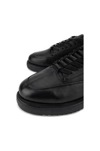 Tamer Tanca Erkek Hakiki Deri Siyah Sneakers & Spor Ayakkabı 1163 1756 Erk Ayk Sk26-27 Sıyah