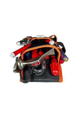 Alet Edevat Malzeme Elektrikçi Tekniker Bel Çantası Siyah