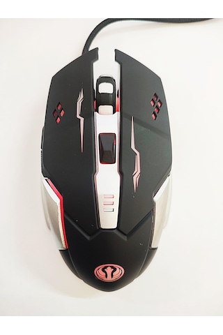 Gmx7 Rgb Gaming Mouse, 7 Tuşlu, Kablolu Usb, Gökkuşağı Led Aydınlatmalı, Optik Oyuncu Mouse, Stalker Warrior Gri