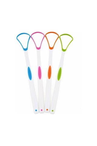 Flybuy 10 Adet Dil Kazıyıcı - Ağız Kokusunu Giderin, Dil Temizleyici, Rastgele Renk