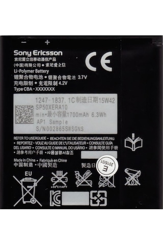 Sony Xperia S Batarya Pil Lt26İ Ba800 Batarya Pil