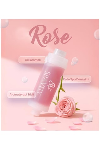 Spavely Gül Esanslı Duş Başlığı Filtresi Arıtması Güney Kore Menşei Klor Kireç Karşıtı Hoş Kokulu 150 Gr Beyaz