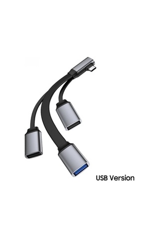 Sandwich 4-ünitesi Type-c Hub: Usb 3.0 + 2xusb 2.0, Alüminyum Abs, Telefon/dizüstü/tablet Uyumlu