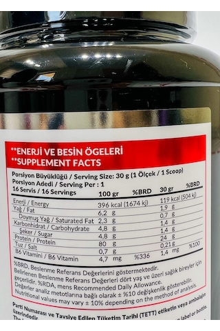 Protein Tozu 480 Gr Çikolata Aromalı Whey Protein 24 Gram Protein 16 Servis