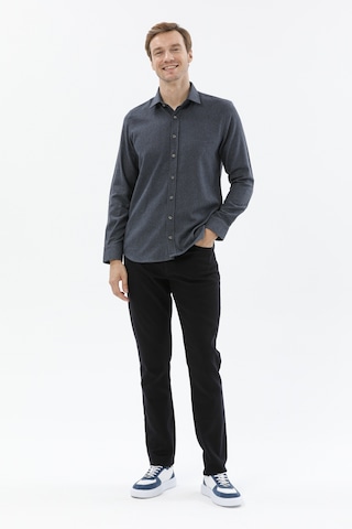 Finesuits Erkek Flanel Gömlek 2422204013.flr Lacivert