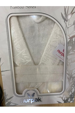 Nurpak Bambu Tek Bornoz Krem