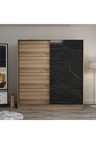 Minar Kale210y 2k Sürgülü Dolap 220g - Dore Dore Royalmermer