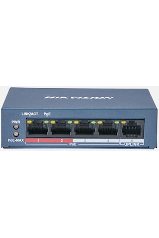 Hikvision DS-3E0105P-E/M 5 Port 38 W 10/100 Yönetilemez Switch