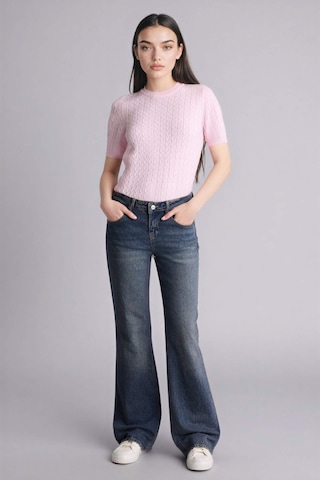 Defacto Regular Fit Kısa Kollu Kazak D3306AX26SP Pembe
