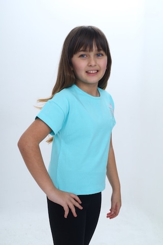Toontoy Kids Toontoy Kız Çocuk Kalp Cepli Çiçek Baskılı Tişört Ekru