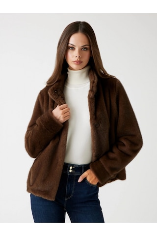 Guess Luna Kadın Kahverengi Kürk W5bl64w3920-f18s Kahverengi