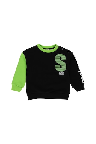 Panço Erkek Çocukbaskılı Sweatshirt Siyah 2321bb08039-2466 001 Siyah