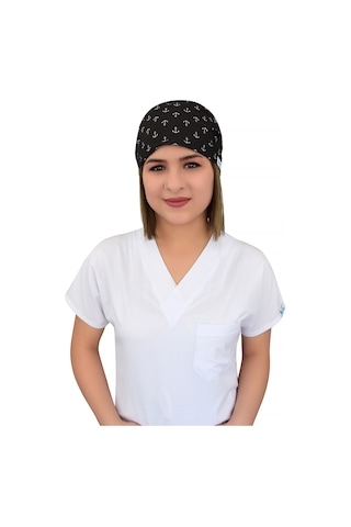 Siyah Çapa Desenli Cerrahi Bone
