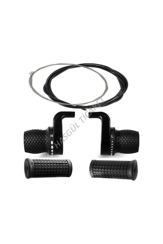 Hsgl Bisiklet Siyah Saıguan 3x7 Noktalı vites kolu Ergonomik Bi Siyah