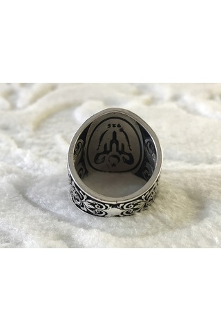 "kefa Bil Mevt Vaizan Nasihat Istersen Ölüm Yeter " Yazılı 925 Ayar Erkek Gümüş Yüzük