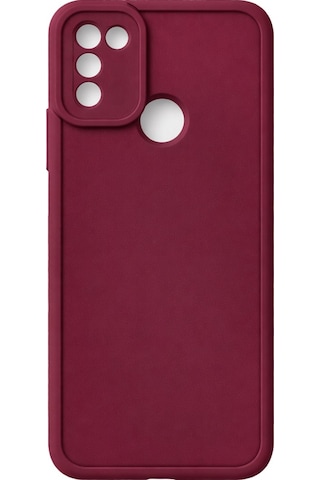 Infinix Hot 11 Play Hot 10 Play Hot 9 Play Uyumlu Kamera Çıkıntılı Mat Silikon Telefon Kılıfı Bordo