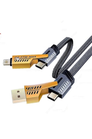 120w 6a Hızlı Şarj Kablosu Type-c To & Usb-c Ucu Dönebilen iPhone Uyumlu, Samsung, Xiaomi, Oppo, Vivo