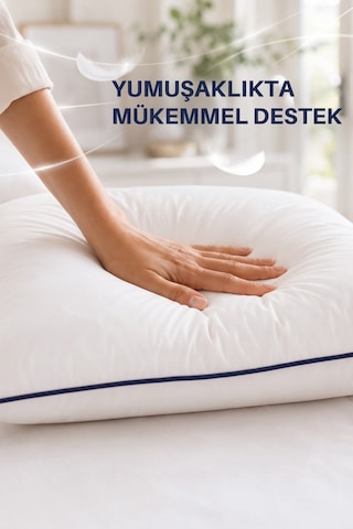 Formeya 2 Adet %100 Pamuk Nanojel Yastık Otel Yastığı 50x70 Cm
