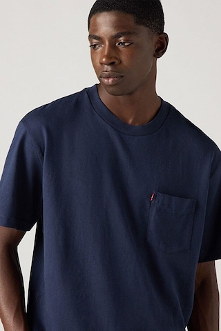 Levi's Bisiklet Yaka Pamuklu Relaxed Erkek Cepli T-shirt - 001tt-0002-4771 Lacivert
