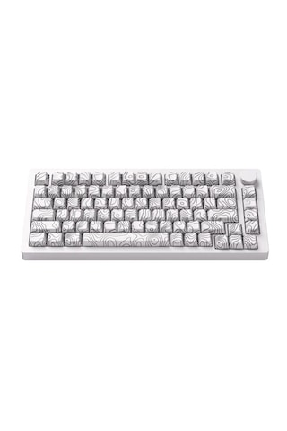 Akko Monsgeek M1 V5 Contour Lines Beyaz V3 Piano Pro Switch RGB Kablosuz Mekanik Oyuncu Klavye