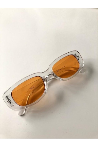 Silvio Monetti Chunky Frame Vintage Güneş Gözlüğü Şeffaf - Pembe
