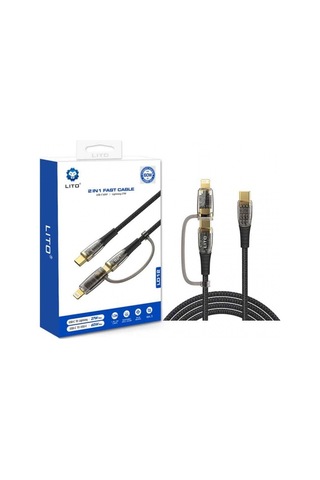 Lito-type C-type C+lightning 2in1 Hızlı Kablo-ld12