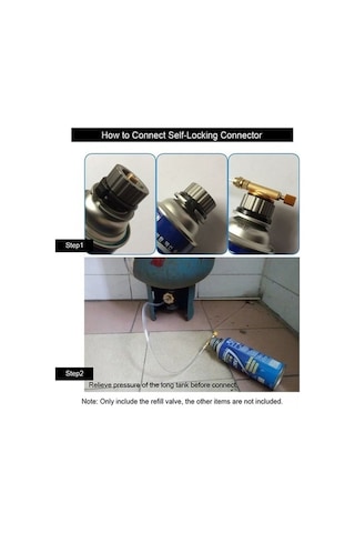 Bloomnest Yenileme Vanası Tankı Propane Ocak Kamp Gümüş Gaz Bağlantısı Adaptörü Sc Gümüş, Kamp Çadırı Uygun Gümüş