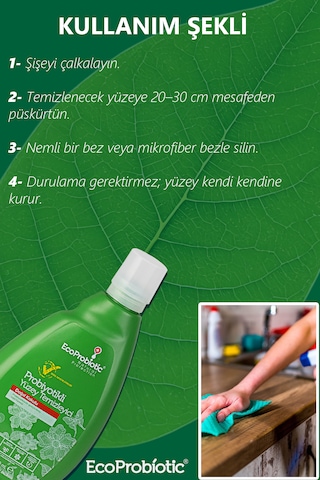 Probiyotikli Yüzey Temizleyici Cam,metal,ahşap Yüzey Temizleyici 400 Ml Tekli