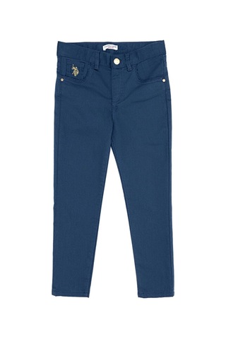 U.S. Polo Assn. Kız Çocuk Kanvas Pantolon 50256600-vr028 Çok Renkli