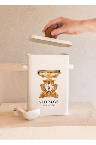 The Mia Storage Mutfak Saklama Kabı 13x20x28 Cm Stg0010 Beyaz