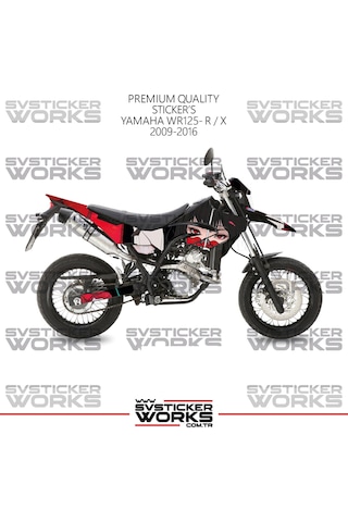 Yamaha Wr125r-x Kaplama Sticker Anime Girl Design Motor Kaplama Modeli Hazır Kit 2009-2016 Uyumlu