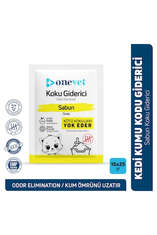 Onevet Kedi Koku Giderici Sabun Kokulu 25 Gr. 15 Adet Oc201b15