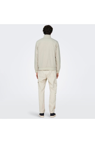 Only & Sons Alexander Harrington Erkek Krem Ceket 22027613-slg Krem