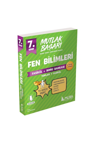 7.Sınıf Mutlak Başarı Fen Bilimleri Fasikül ve Soru Bankası -  Muba Yayınları