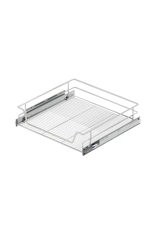 Starax 2011 Bağımsız Teleskopik Raylı Çekmece Sepeti Frenli Krom 55cm S-2011-c