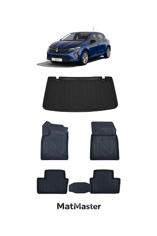 Renault Clio 5 2021 Model 5d Premium Ekstra Havuzlu Paspas Ve Bagaj Havuzu Set