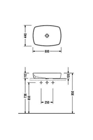 Serel Minimal Tezgahüstü Siyah Lavabo - 1633dxl060h Diğer