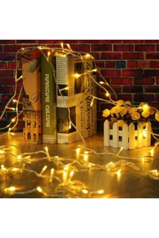 10 Mt Eklenebilir 100 Ledli Günışığı Sabit Yılbaşı Led Aydınlatma