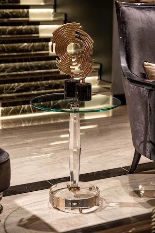 Dulda Akrilik Magnolia Sehpa Şeffaf