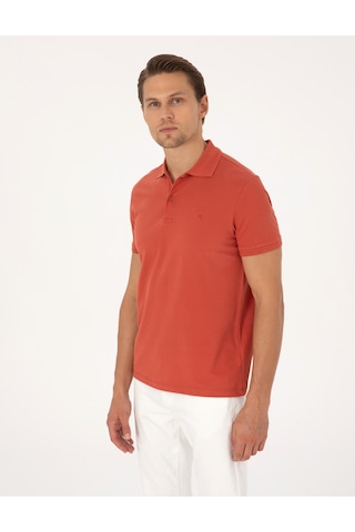 Pierre Cardin Erkek Kiremit Tişört Basic 50325323-vr031 Kiremit