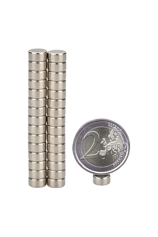 30 Adet Çap 10Mm X Kalınlık 5Mm Güçlü Yuvarlak Neodyum Mıknatıs