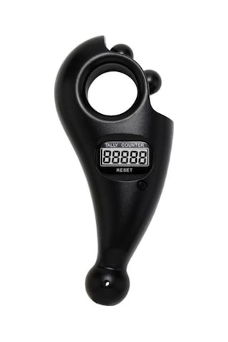 Bonjux Led Işıklı Zikirmatik & Dijital Tesbih Püsküllü Siyah