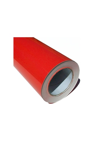 Parlak Kırmızı Yapışkanlı Kaplama Folyosu 61 Cm X 1 Mt