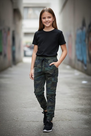Black Steel Kız Garson Boy Kamuflaj Desen Pantolon Koyu Yeşil Black Steel Kız Garson Boy Kamuflaj Desen Pantolon Koyu Yeşil